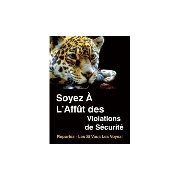 Accuform SAFETY POSTERS BE ON THE PROWL FOR FRPST106 FRPST106 - main